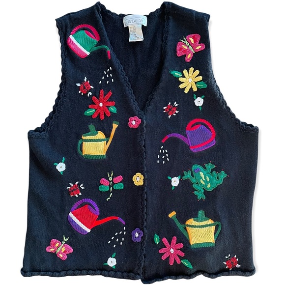 Mandal Bay Sweaters - Mandal Bay Vintage Cottagecore Knit Sweater Vest